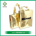 Eco Shipping Promotional Gold Silver PP Laminated Non Woven Bag